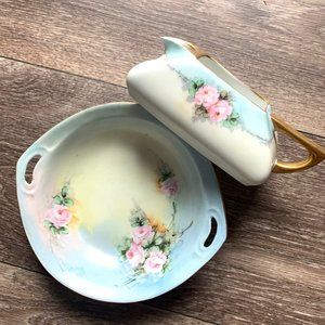 UDO creamer rose floral bowl Bavaria